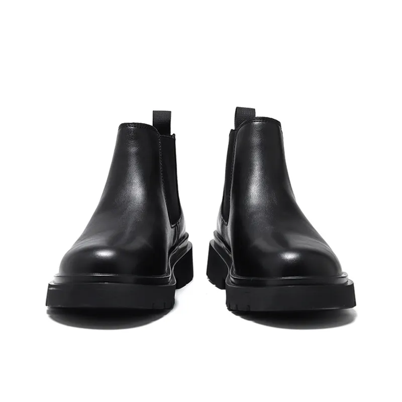 GZZ Chelsea Boots Men Black/Brown-2