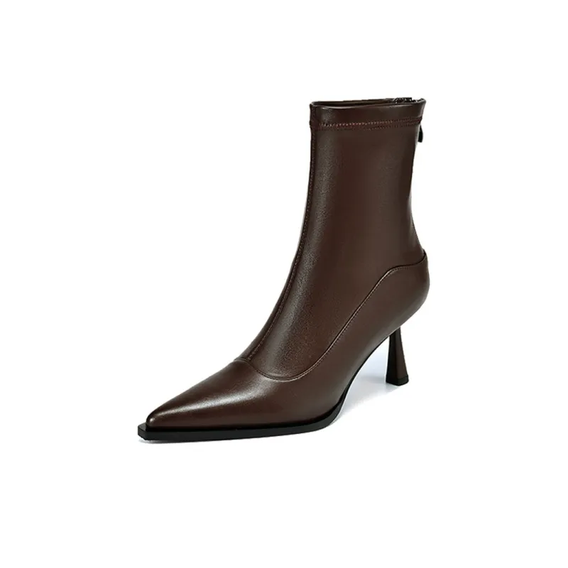 STARRO Ankle Boots Women's Black/Brown-5