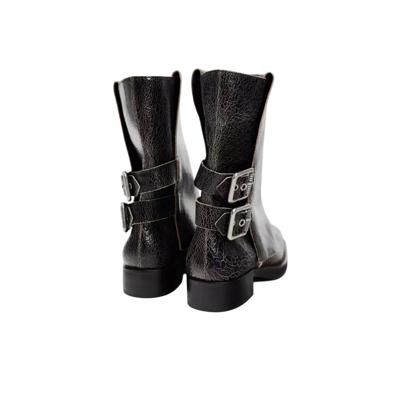 ZARA Ankle Boots 4cm Women's Brown-4