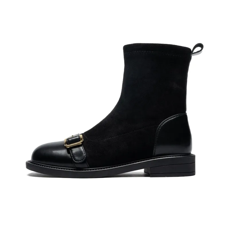 ZHR Ankle Boots Women's Black/Brown-0