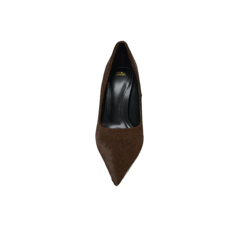 ZARA Slim Heel High Heels Women's Brown-1
