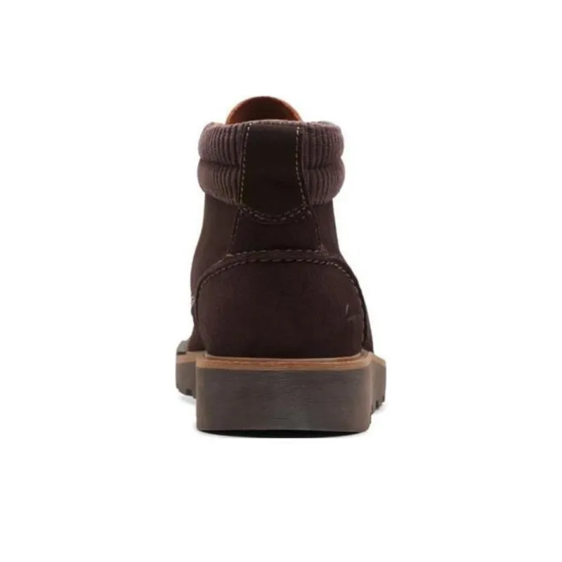 Clarks Barnes Mid Ankle Boots Men's Brown-4