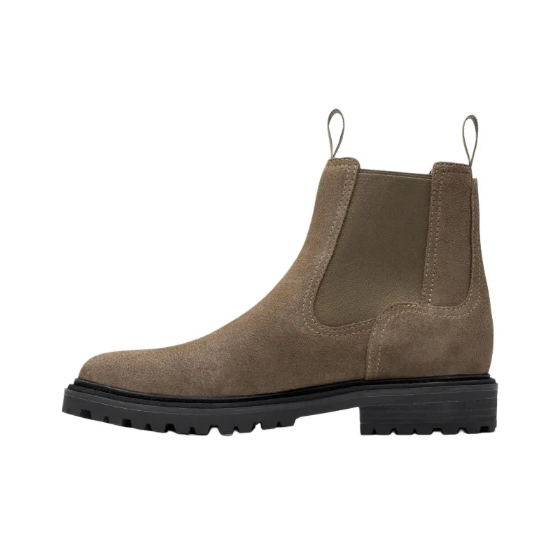 Clarks Short Chelsea Boots Men's Gray-0