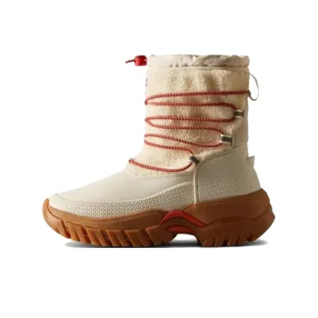 HUNTER Wanderer Warm Crew Snow Boots Women's Beige