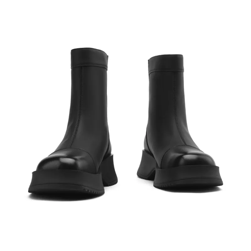 DAPHNE Ankle Boots Women's Black/Beige-2