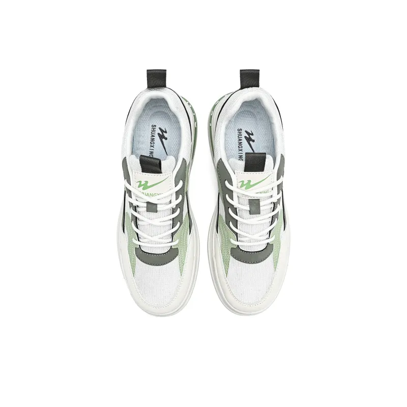 Binary Ankle Boots Low Top Men's White Green-3
