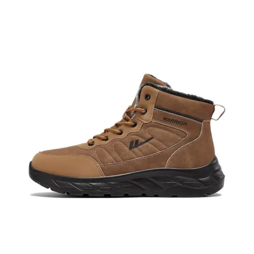 Warrior Wear Resistant Slip Resistant Short Snow Boots Men's Brown
