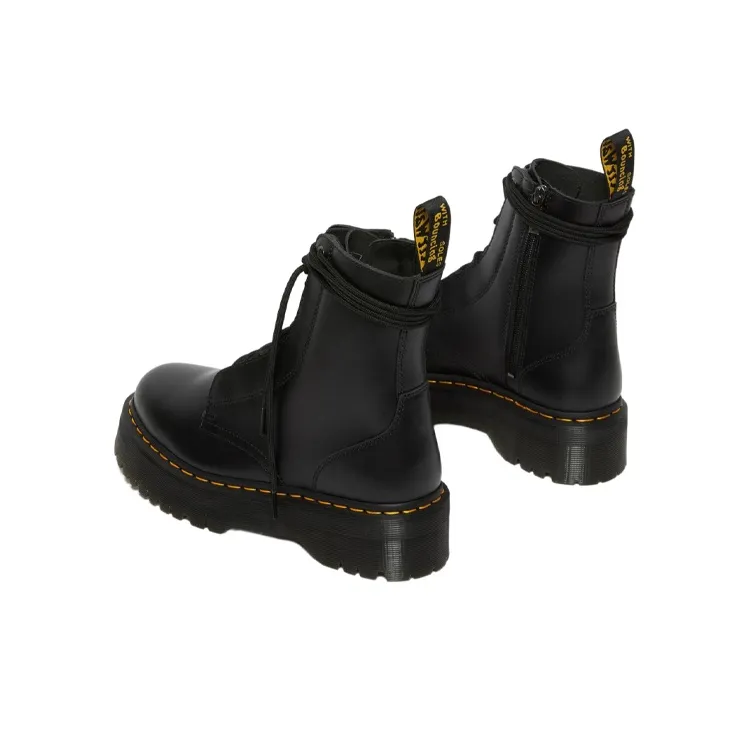 Dr.Martens Jarrick Smooth Leather Platform Boots 'Black'-4