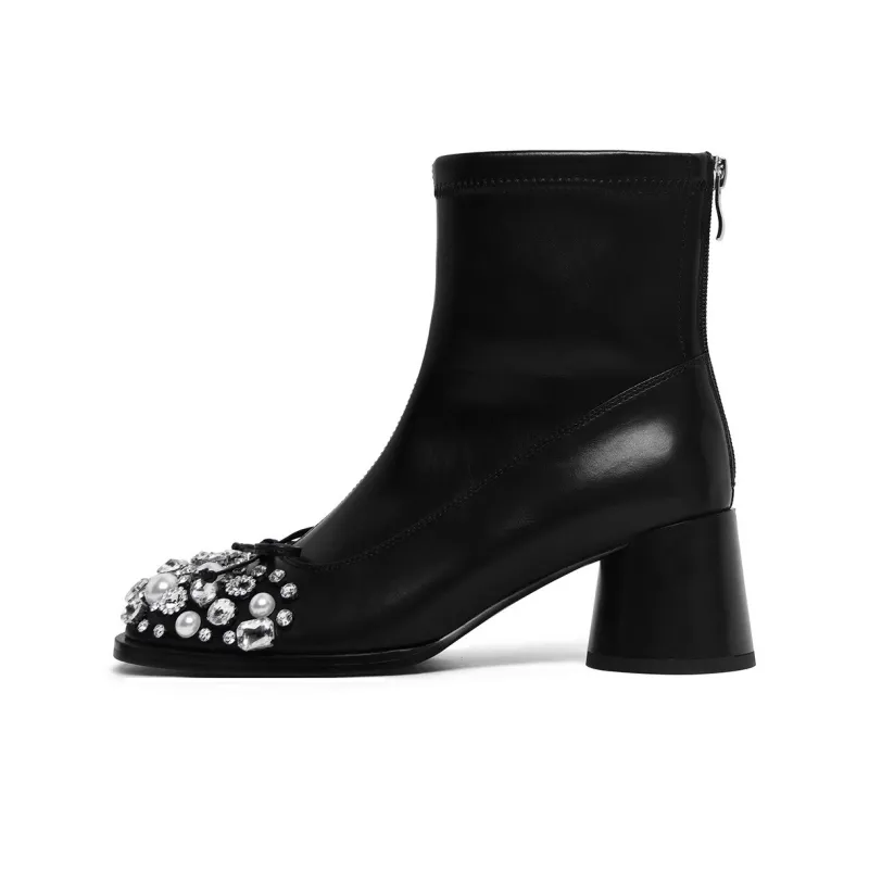 CAMEIDO Ankle Boots 6cm Women's Black-0