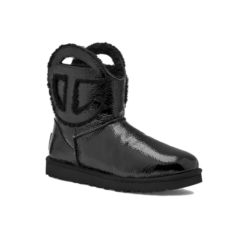 UGG X Telfar Logo Mini Crinkle Black-2