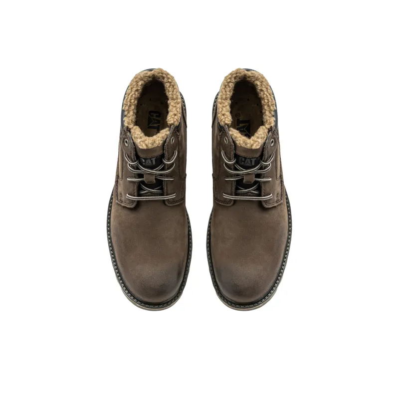 CAT Ankle Length Martin Boot Men's Dark Brown-2