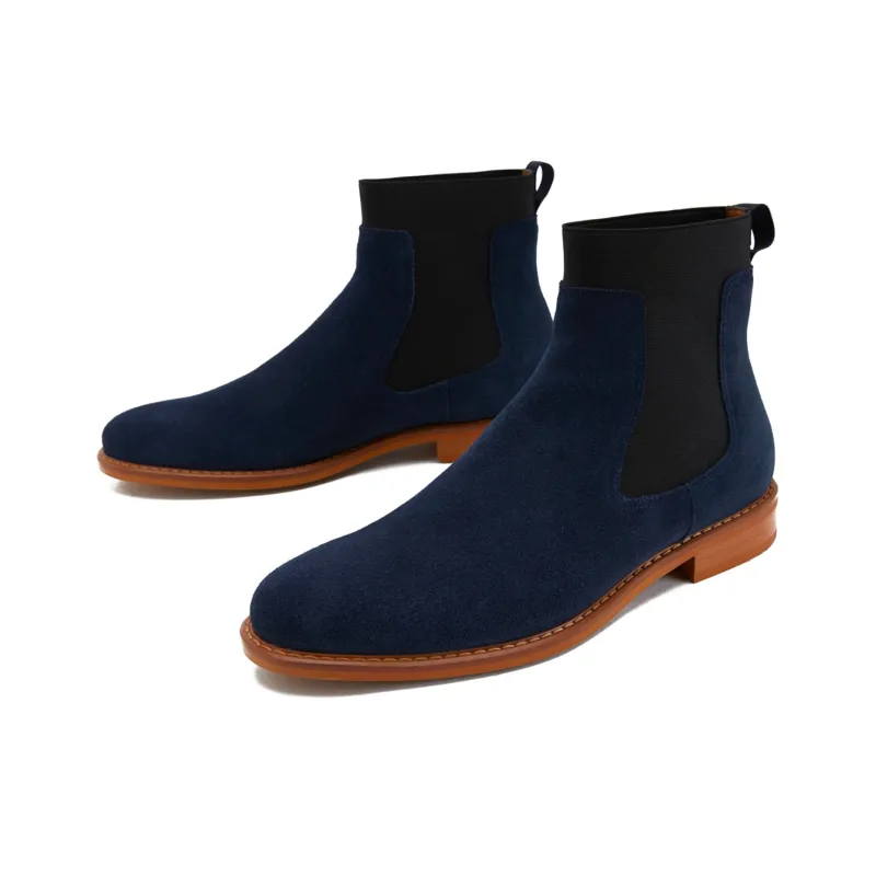 PEDRO Chelsea Boots Men's Dark Blue-2