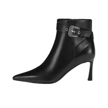 73Hours Ankle Boots 7.5cm Women's Black