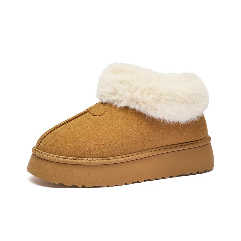 AAA SINCE 1955 Warm Wear-Resistant Height Increasing Slip-Resistant Short Snow Boots Women's-2