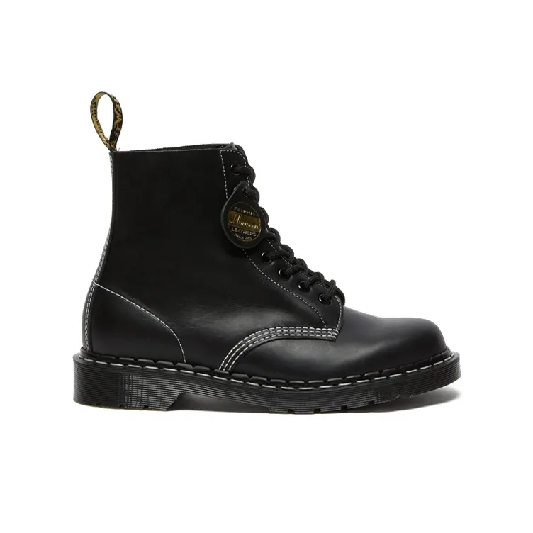Dr. Martens Dr.Martens 1460 Pascal Made In England Cavalier Leather Lace Up Boots 'Black Cavalier'-1