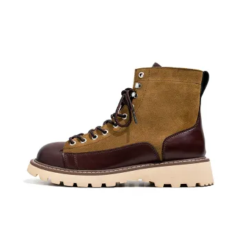 WEISHIBANGWEI Warm Crew Outdoor Boots Men's
