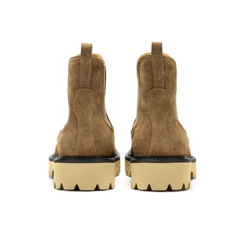 RARE Short Chelsea Boots 2.5cm Men's Khaki-2