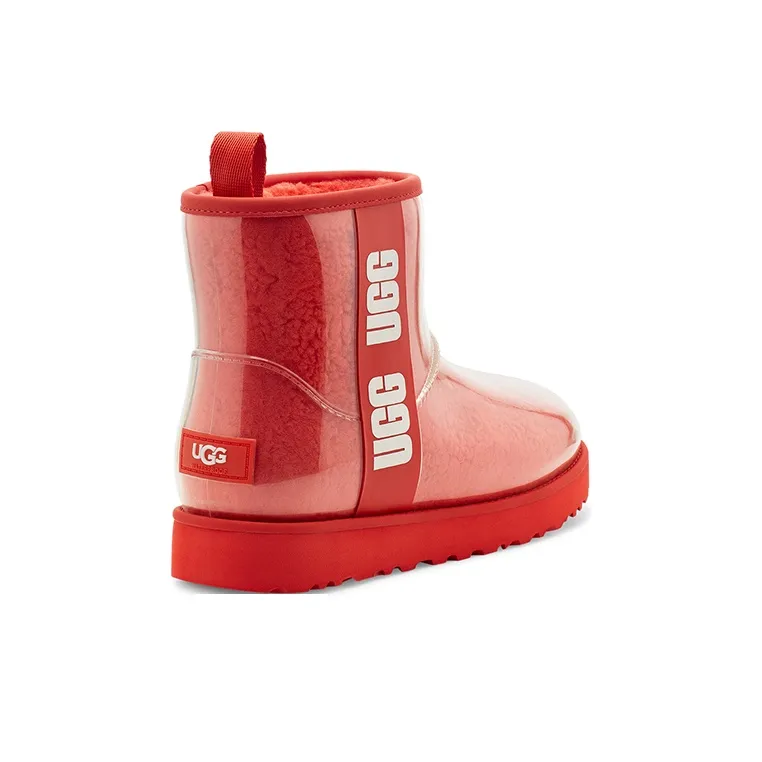 UGG Classic Clear Mini Large Logo Fleece Lined Women's-3