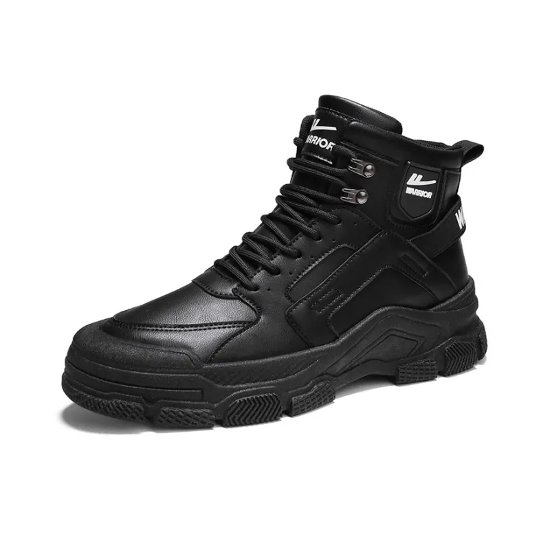 Warrior Short Martin Boot Men's Black-1