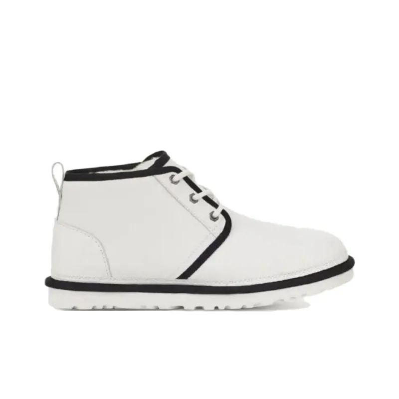 UGG Neumel Leather Boot White Black-1