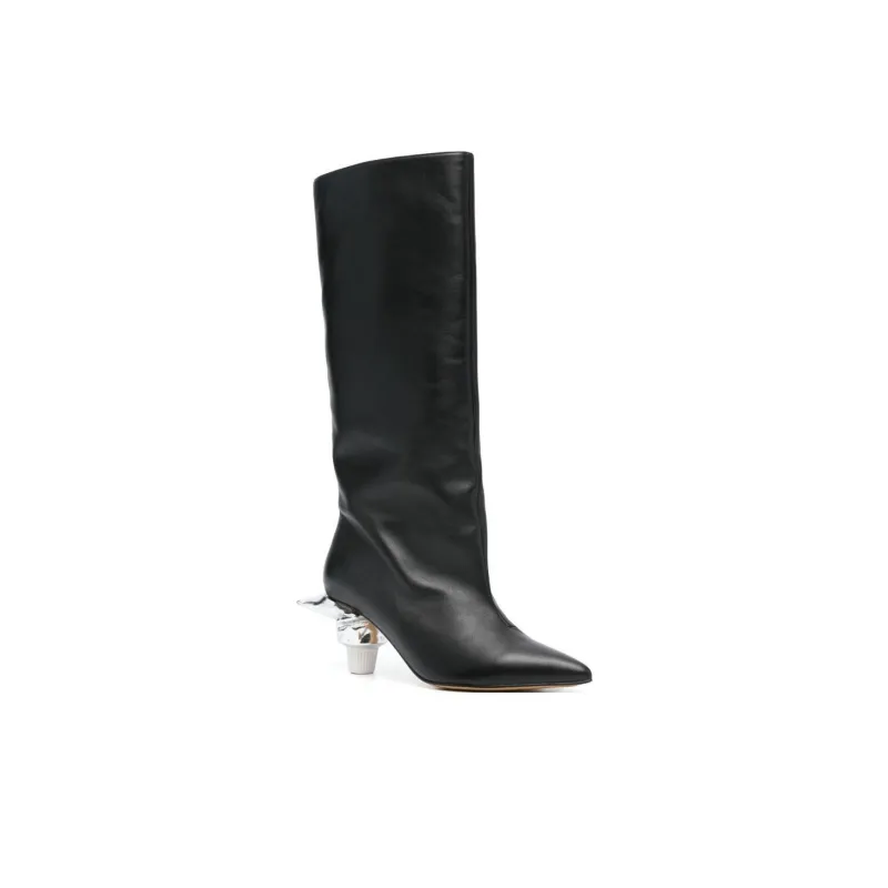 MIHARA YASUHIRO 70mm Toothpaste Heel Boots Women's-2