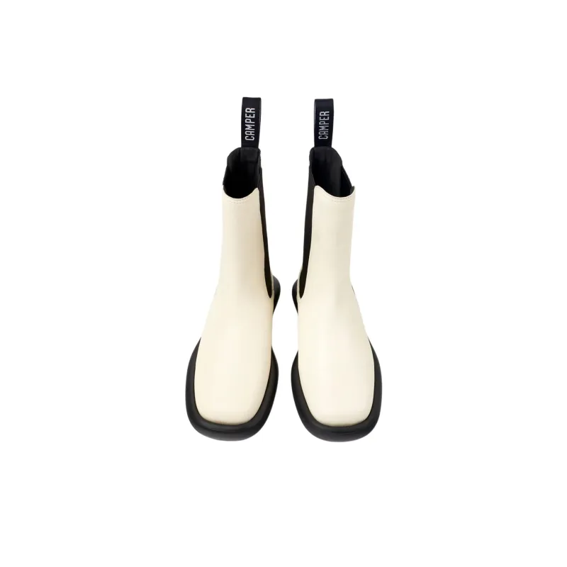 CAMPER Onda Short Chelsea Boots Women's White-3