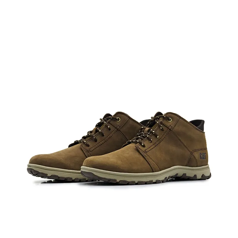 CAT Slip-Resistant Ankle-Length Outdoor Boots Men's Dark Brown-1