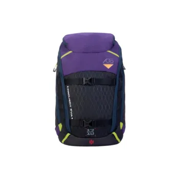 FX CREATIONS Neon Genesis Evangelion Collaboration Polyester Backpack Medium Size Unisex Black & Purple