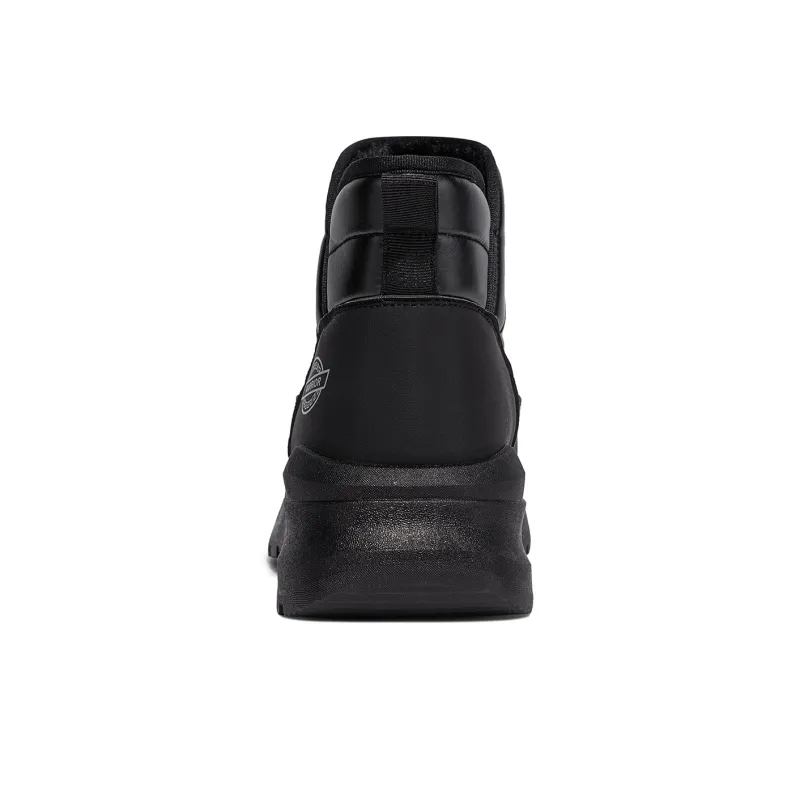 Warrior Warm Cushioning Height Increasing Short Snow Boots Men's Black-4