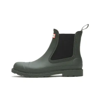 HUNTER Crew Chelsea Boots Women's Olive Green