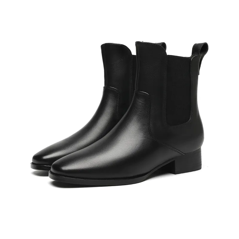 EBLAN Short Chelsea Boots Women's Black-1