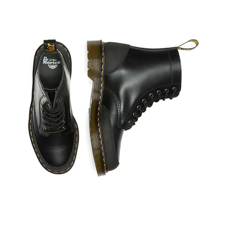 Dr.Martens 1460 Guard Panel Leather Lace Up Boots 'Black'-3