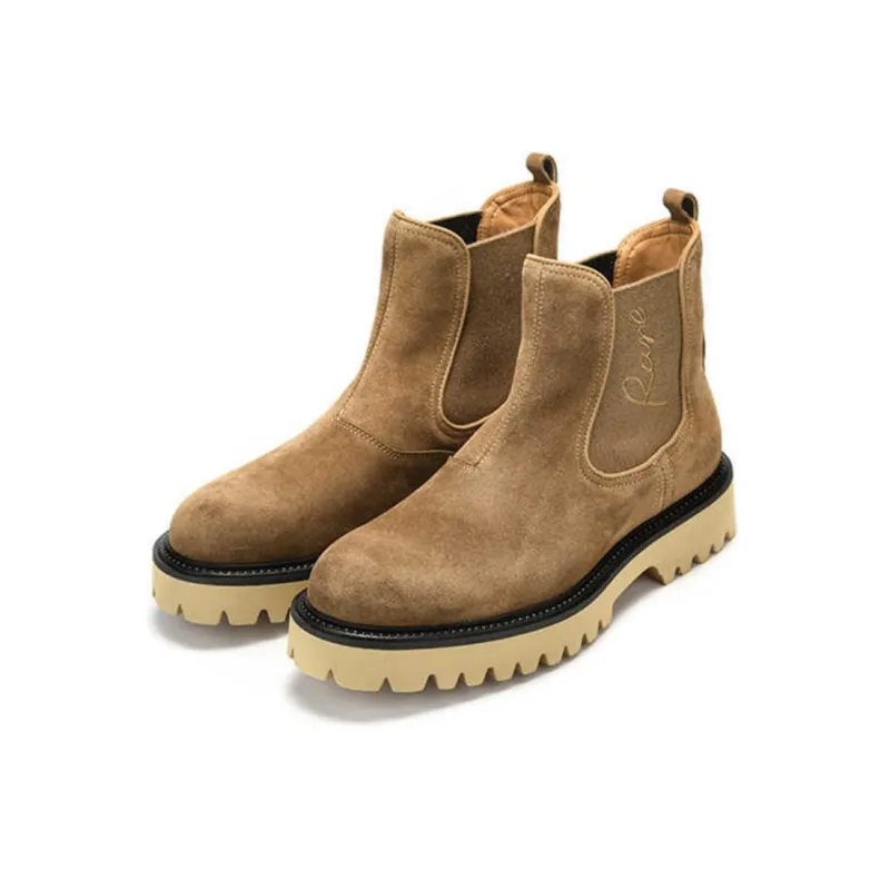 RARE Short Chelsea Boots 2.5cm Men's Khaki-1