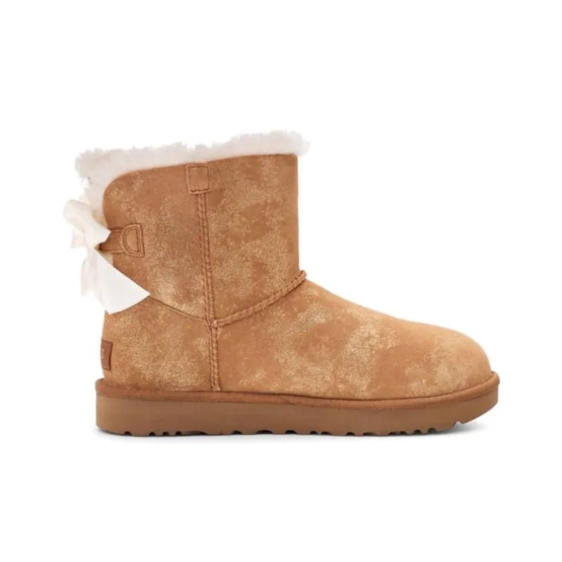 UGG Mini Bailey Bow Glimmer Chestnut Women's-1