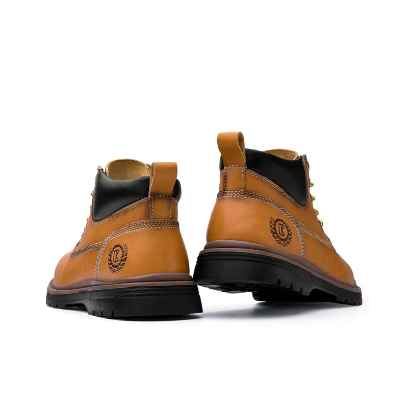CKVUSAMG Short Martin Boot Unisex Light Brown-5