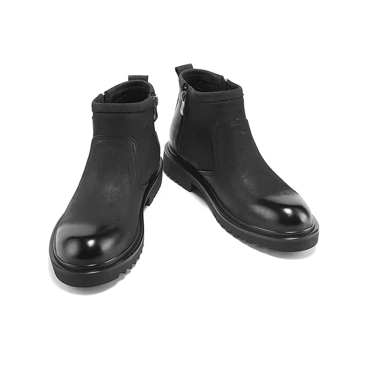 HANG TEN Ankle Boots Men Sub Sauce Black/Cambridge Brown/-3