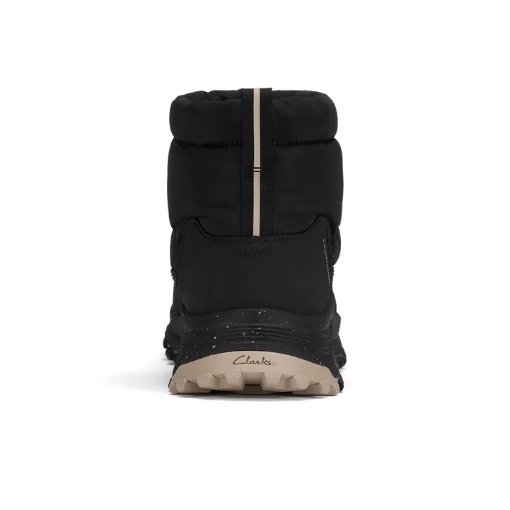 Clarks ATL Collection Slip Resistant Warm Short Mid Calf Snow Boots Women's Black-3