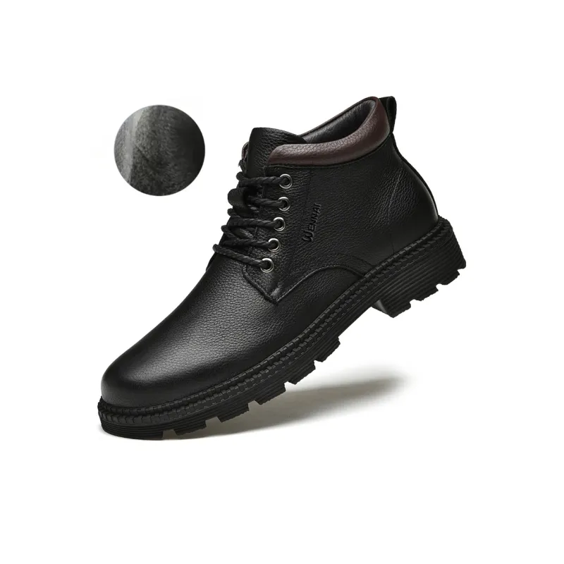 Wen Nai Martin Boot Men's Black-2
