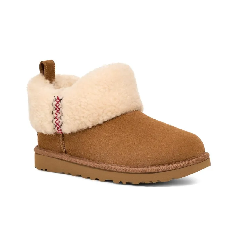 UGG Classic Ultra Mini Boot Heritage Braid Chestnut Women's-1