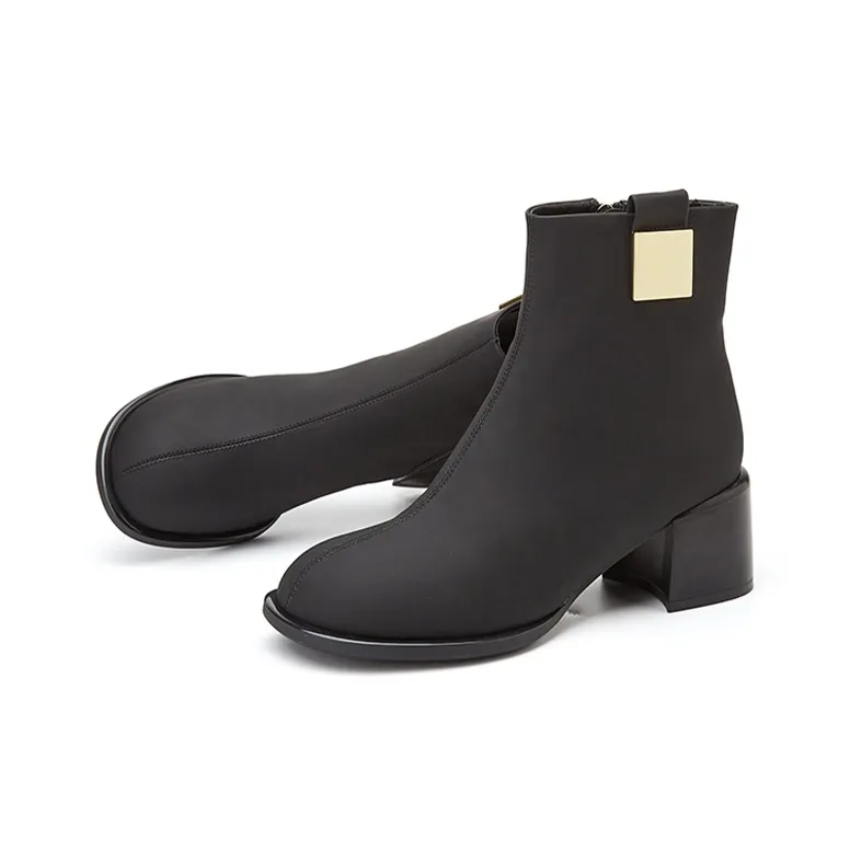 DAPHNE Ankle Boots Women's Black/Green-1