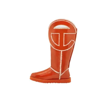 UGG X Telfar Logo Tall Crinkle Spicy Pumpkin