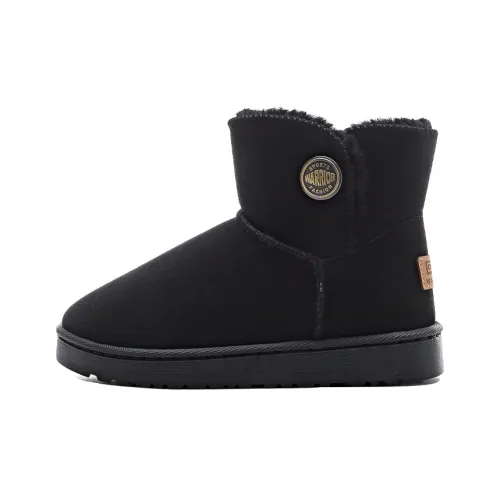 Warrior Warm Slip Resistant Coverage Short Snow Boots Women's Black