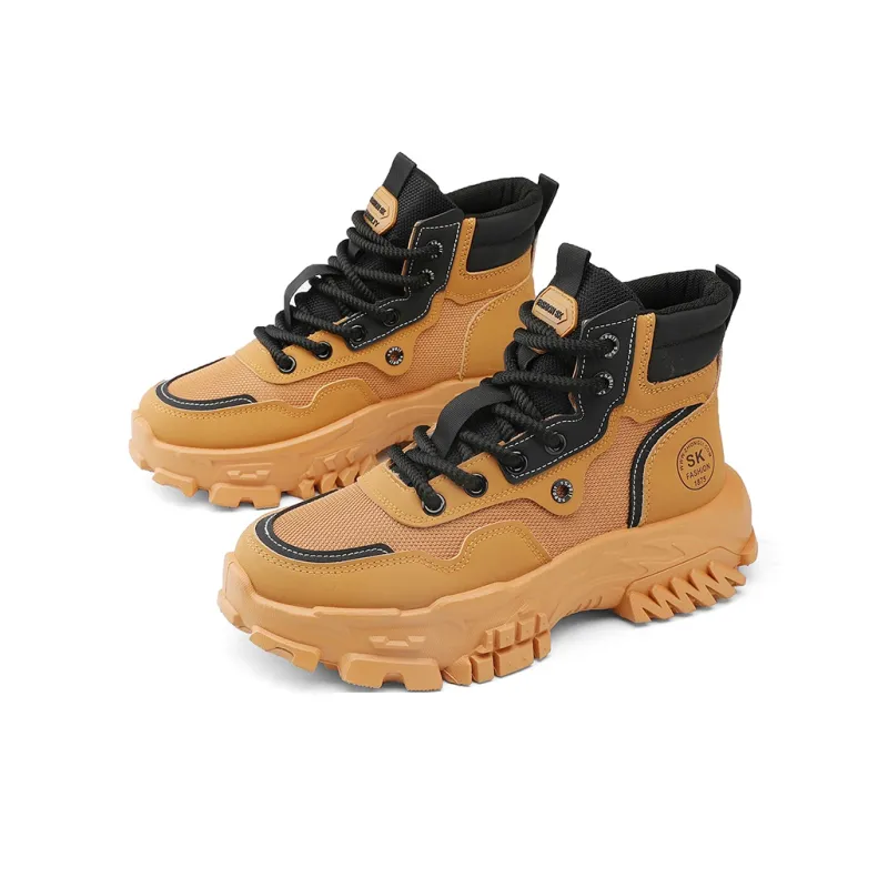 DM High-Top Vintage Platform Height Increasing Ankle Boots Martin Boots Men's-3
