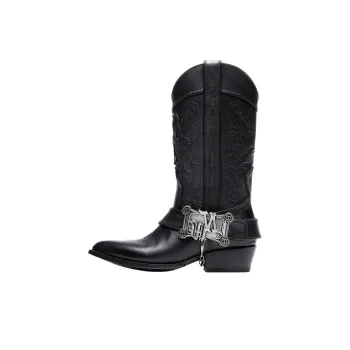 Naked Wolfe Outlaw Ankle Boots Men's Black
