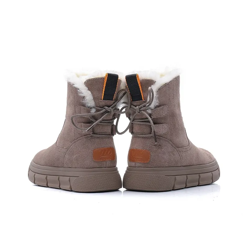 VEDULLAR Thermal Abrasion Resistant Coverage Crew Snow Boots Women's-1