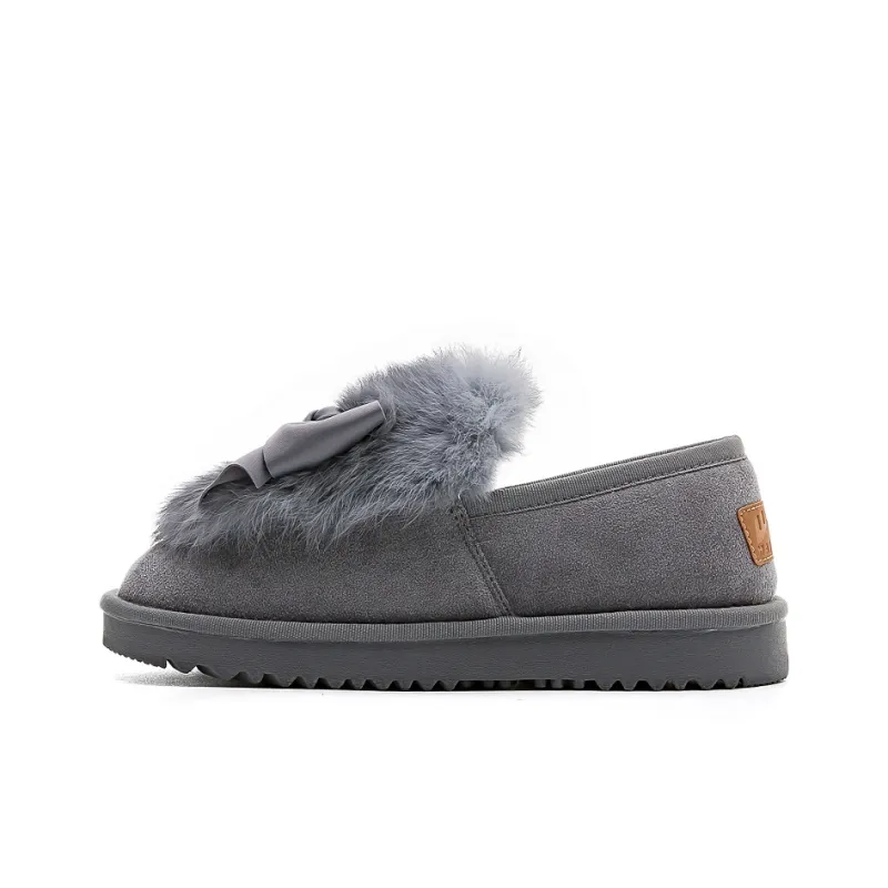 Warrior Warrior Warm Wear Resistant Slip Resistant Short Snow Boots Women's Gray-0