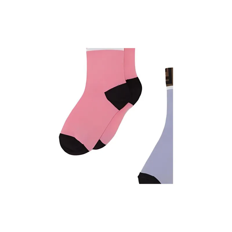 FENDI Unisex Mid-Calf Socks-5