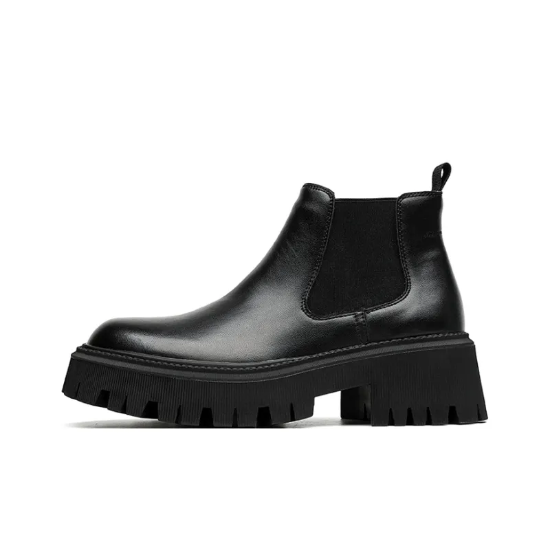 GZZ Chelsea Boots Men Black-0