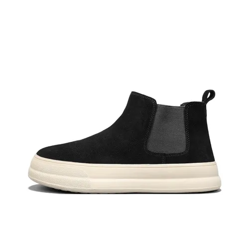 EASTERN CAMEL Short Chelsea Boots Men's