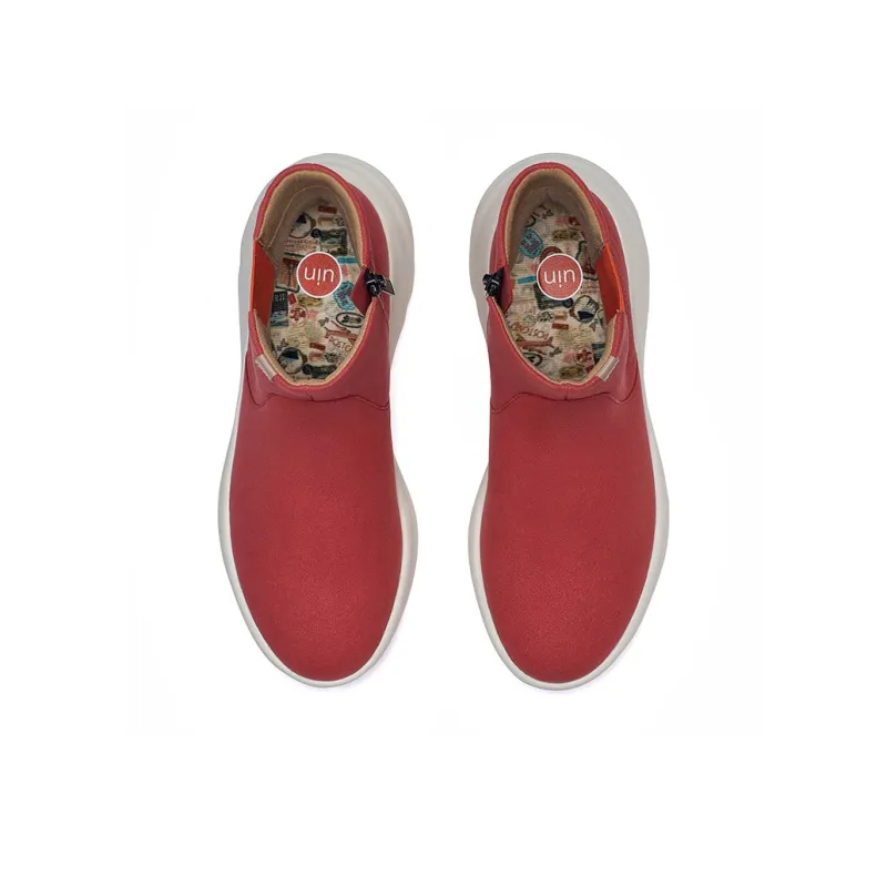U.IN Painted Travel Shoes-Si Chuan 4 Artistic Collection Chelsea Boots Women's-14